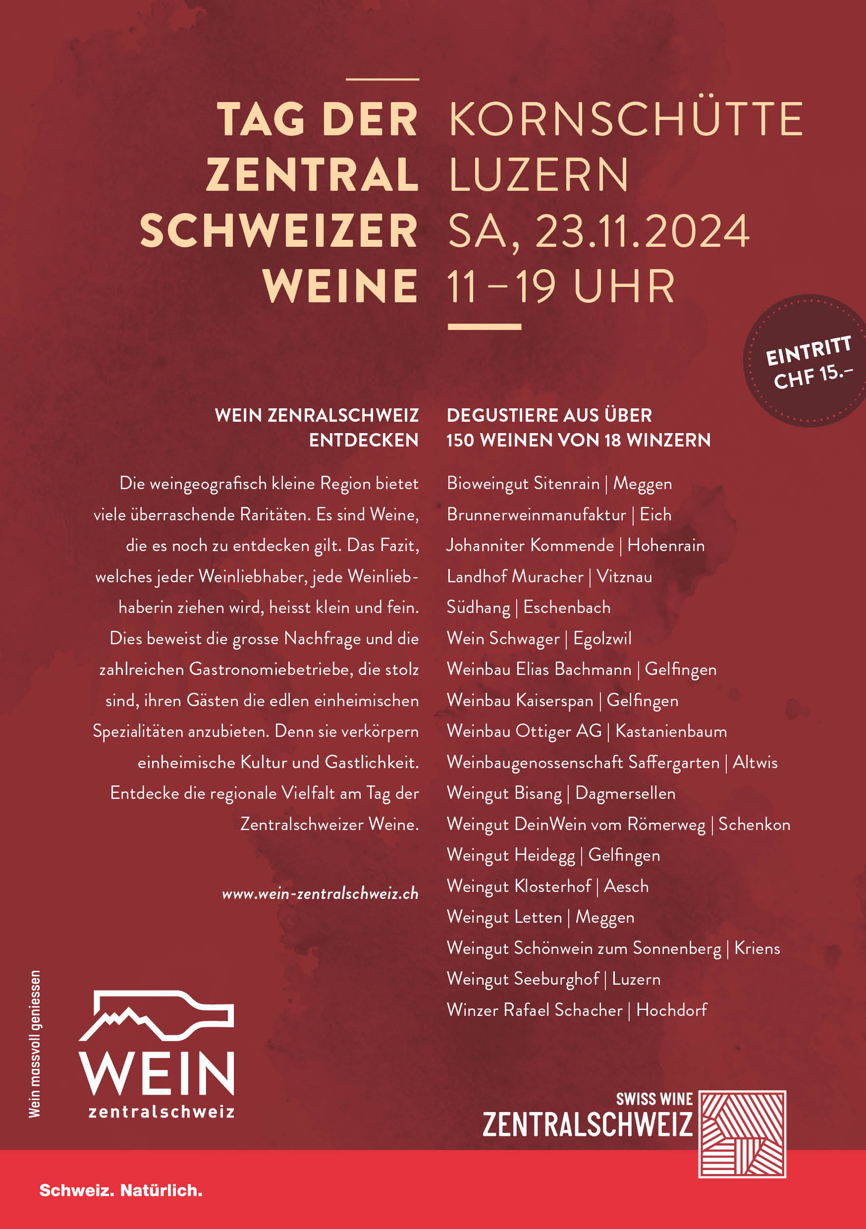 Flyer Wein Zentralschweiz back